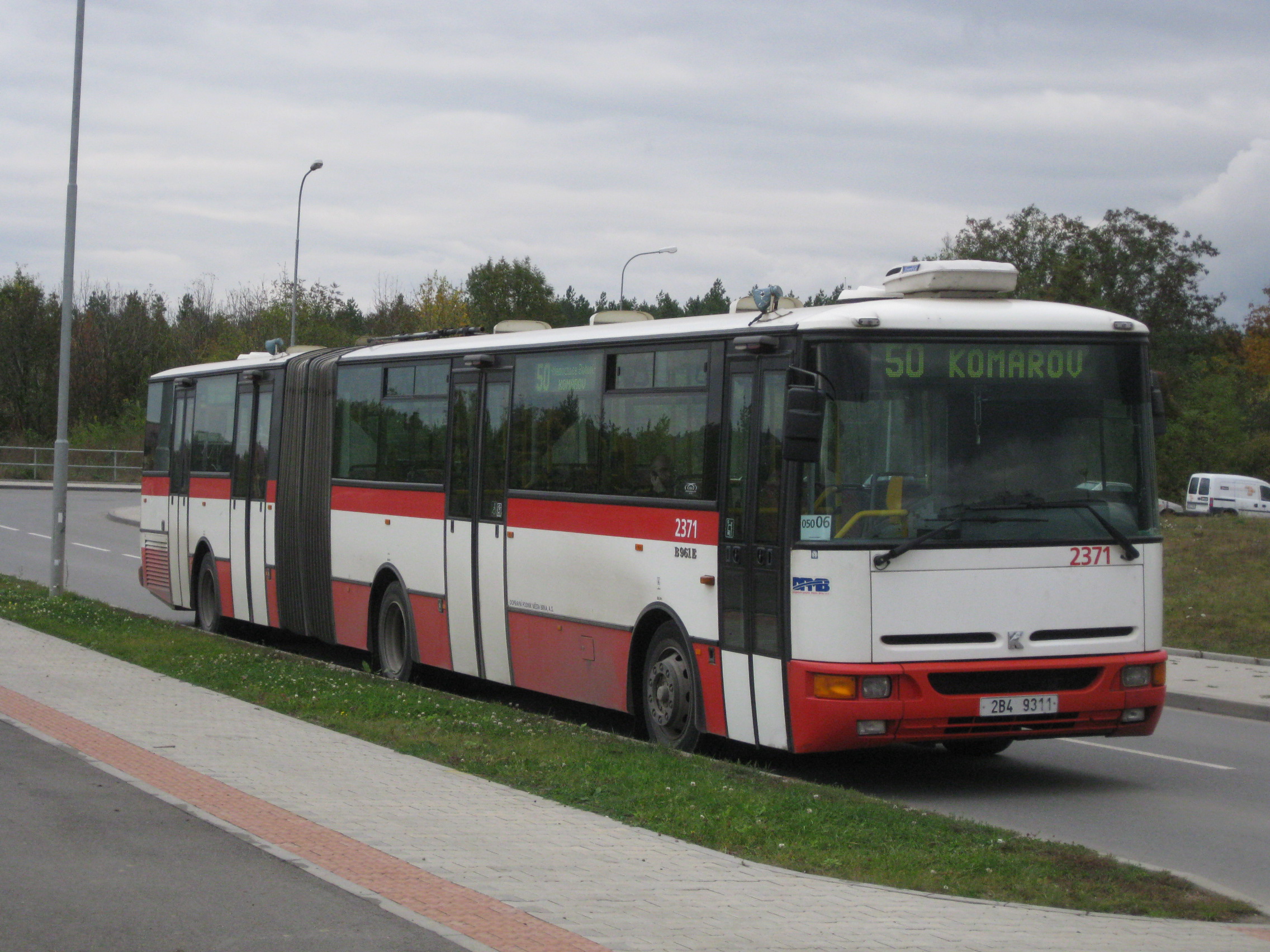 Vůz B961E.1970 na odstavné ploše Univerzitní kampus, sever